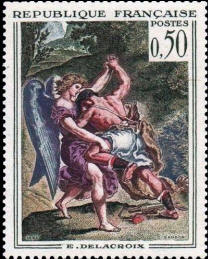 Lutte de Jacob avec l'Ange de Delacroix