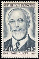 Paul Dukas (1865-1955) compositeur centenaire de sa naissance 