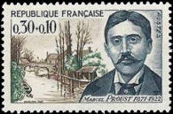 Marcel Proust ecrivain (1871-1922) et pont St Hilaire a Illiers (Eure et Loire) 