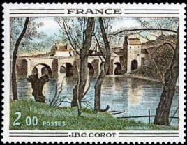 Le Pont de Nantes de Camille Corot