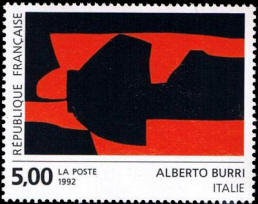 Création de la poste : d'Alberto Burri (Italie) 