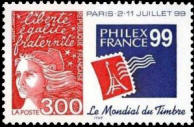 PhilexFrance 99 exposition philatélique mondiale à Paris du 2 au 11 juillet 1999 